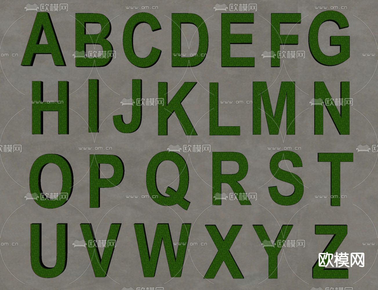 发光墙饰 绿植墙su模型下载（渲染图2）