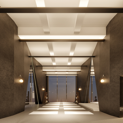  现代健身房 瑜伽房su模型 