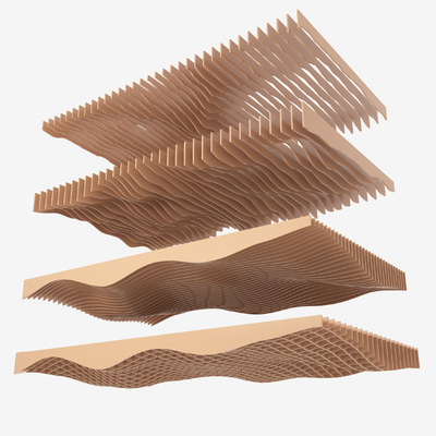  异形吊顶 格栅吊顶su模型 