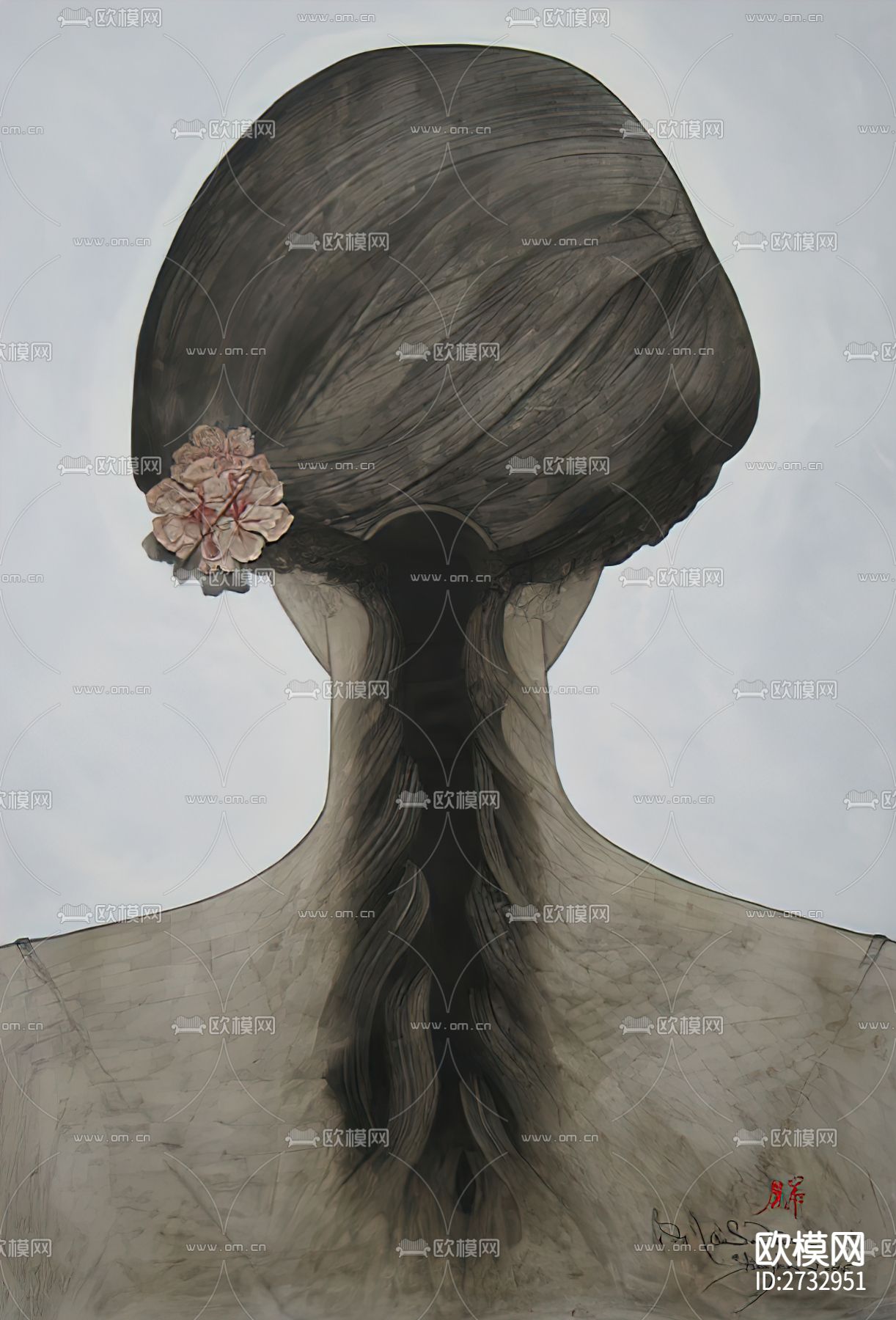 新中式人物艺术画下载