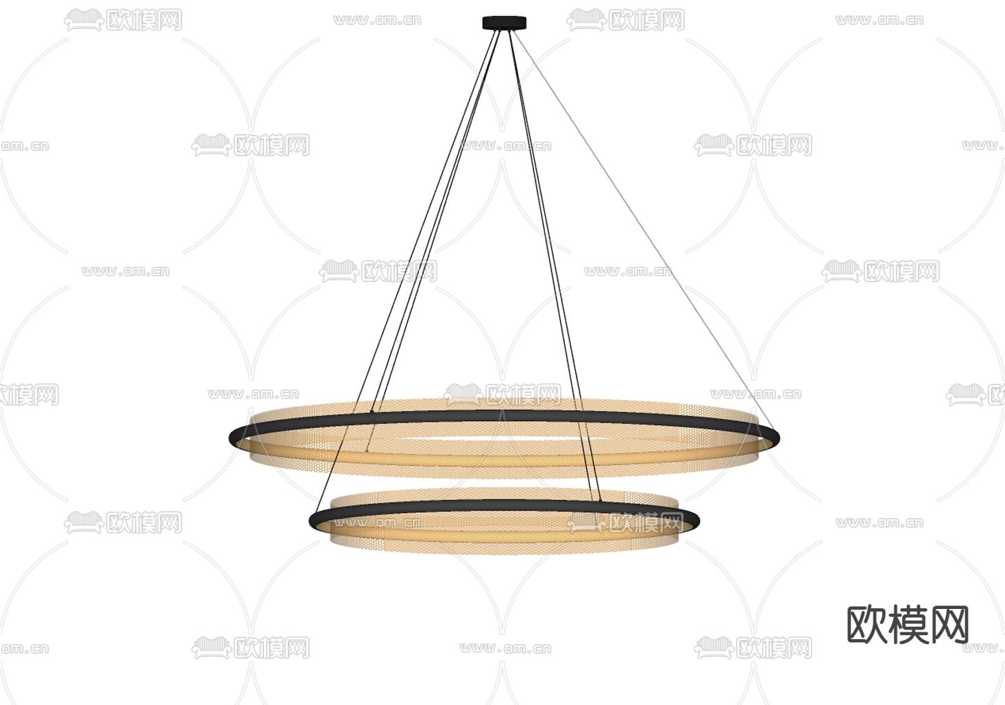 吊灯su模型下载（渲染图2）