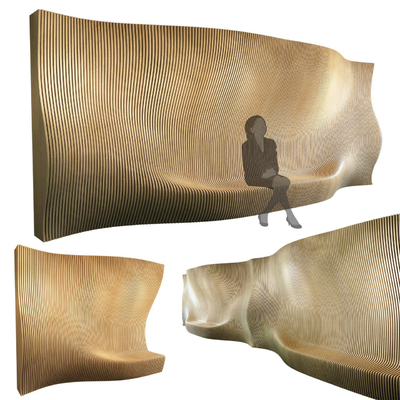  Parametric 异形长凳su模型 