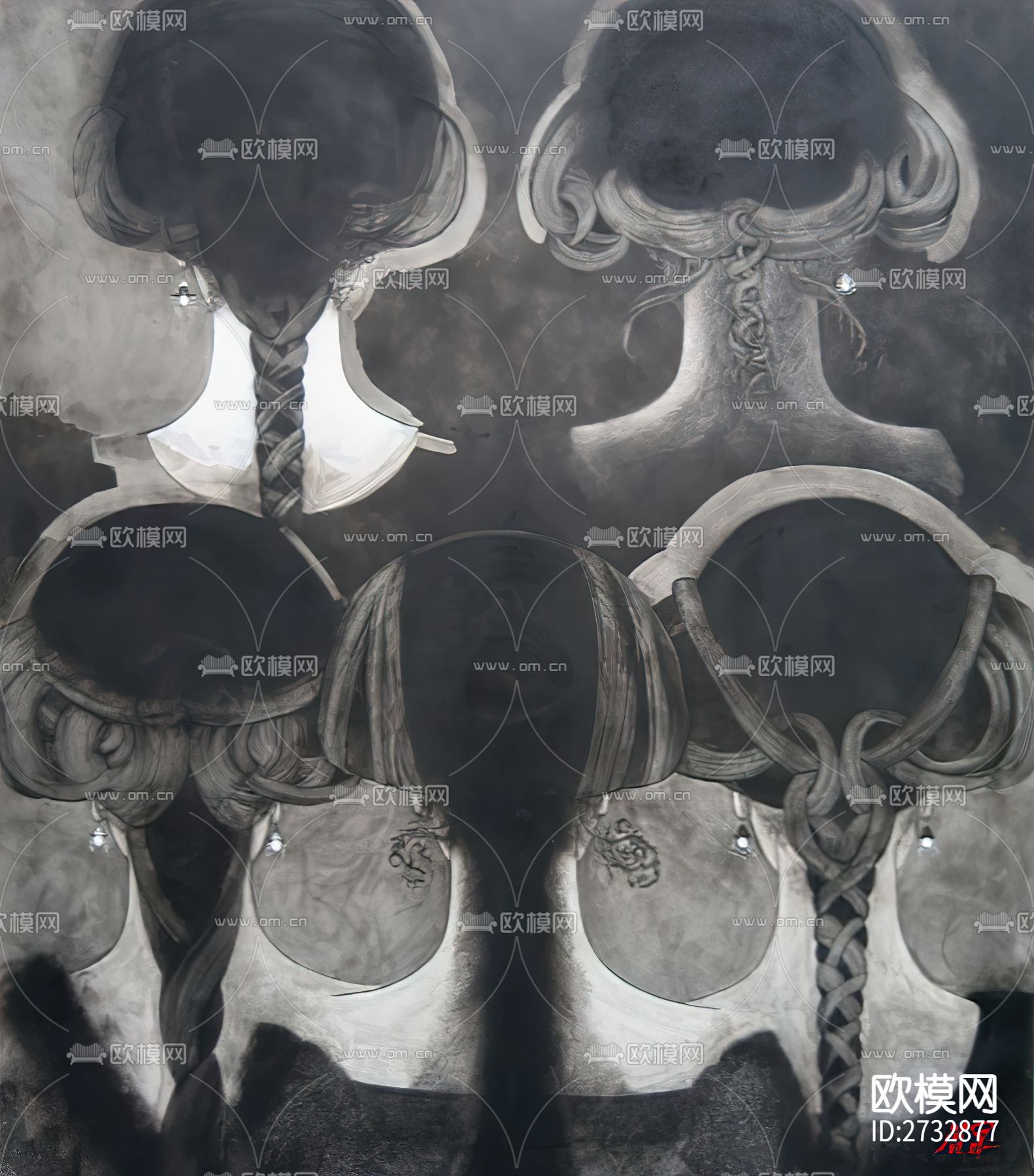 新中式人物艺术画下载