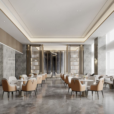  售楼处 接待区su模型 