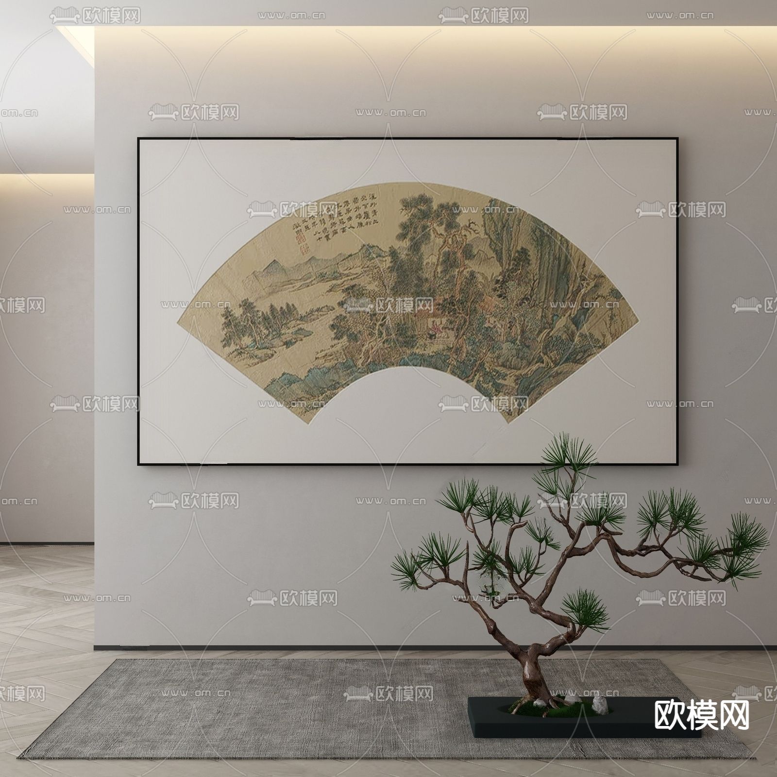 装饰画挂画su模型下载（渲染图1）