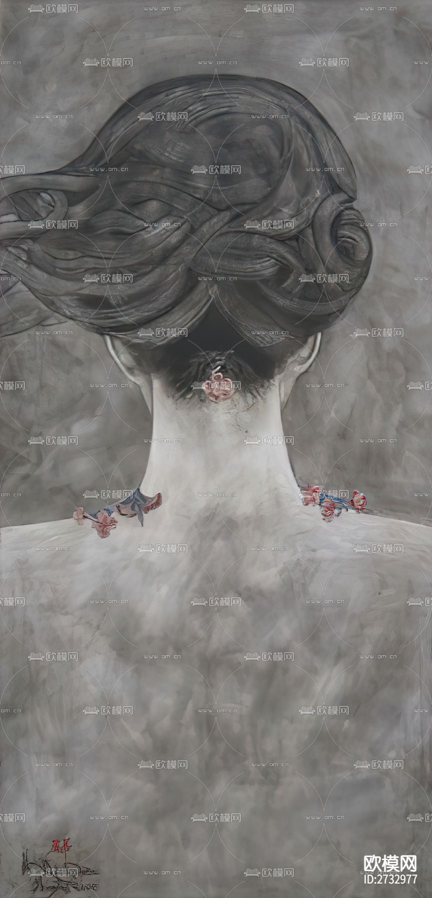 新中式人物艺术画下载