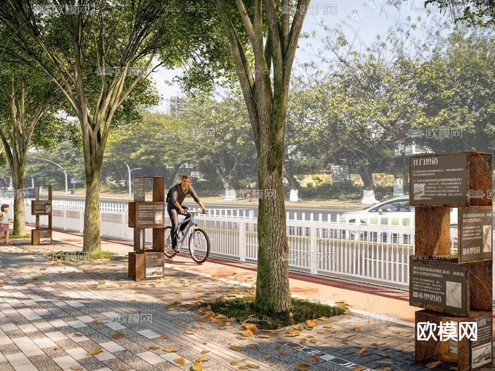 沿街标识 介绍标识su模型下载（渲染图1）