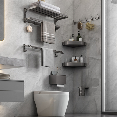  卫浴小件 马桶 毛巾架su模型 