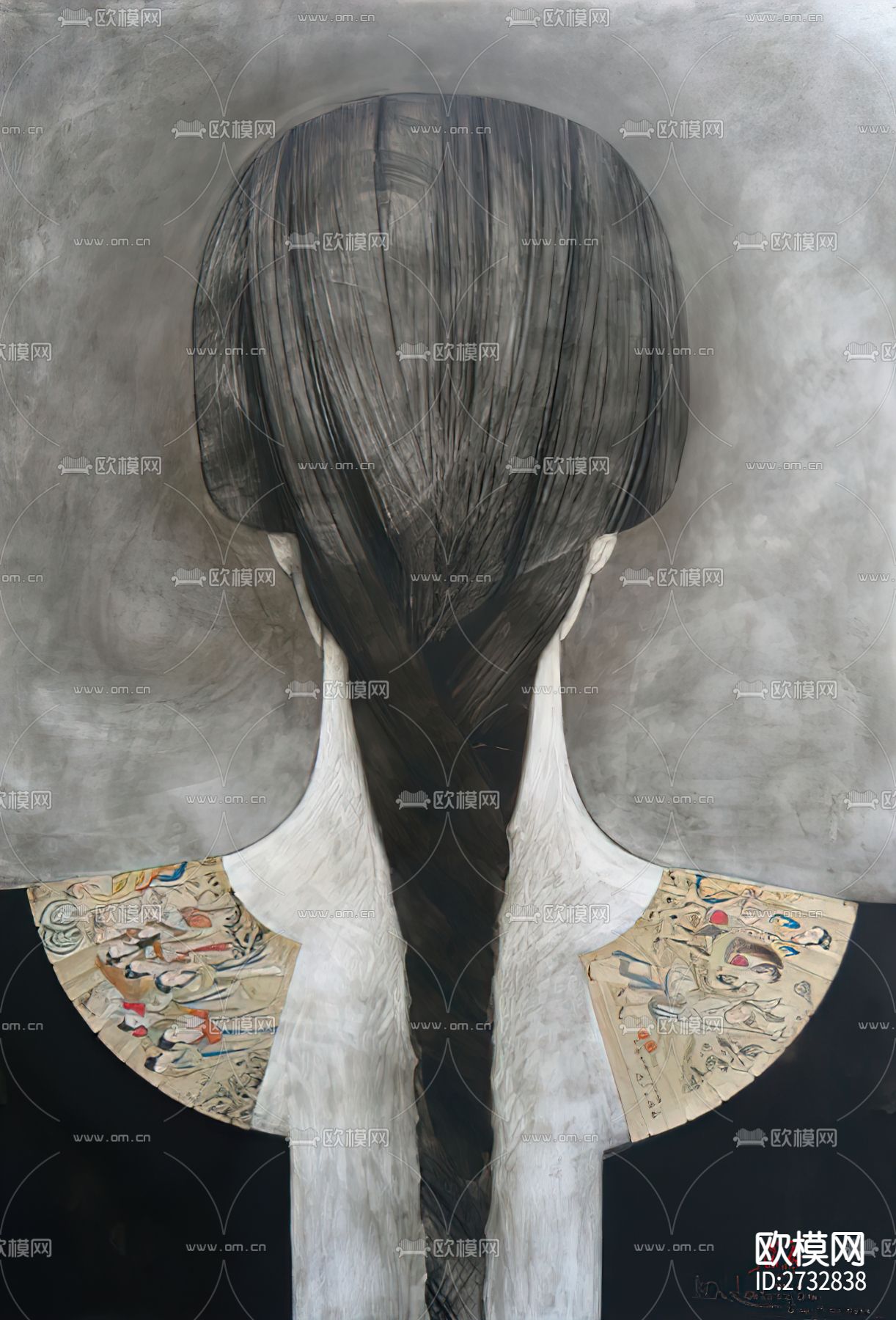 新中式人物艺术画下载