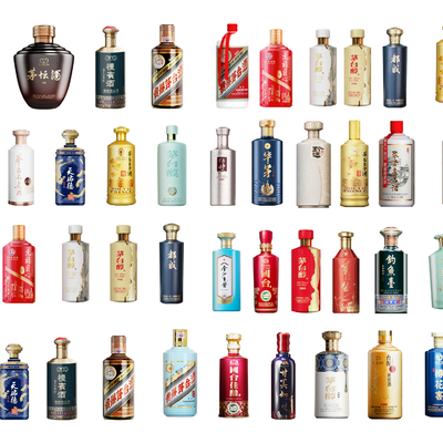  酒瓶 酒坛 酒罐 白酒su模型 