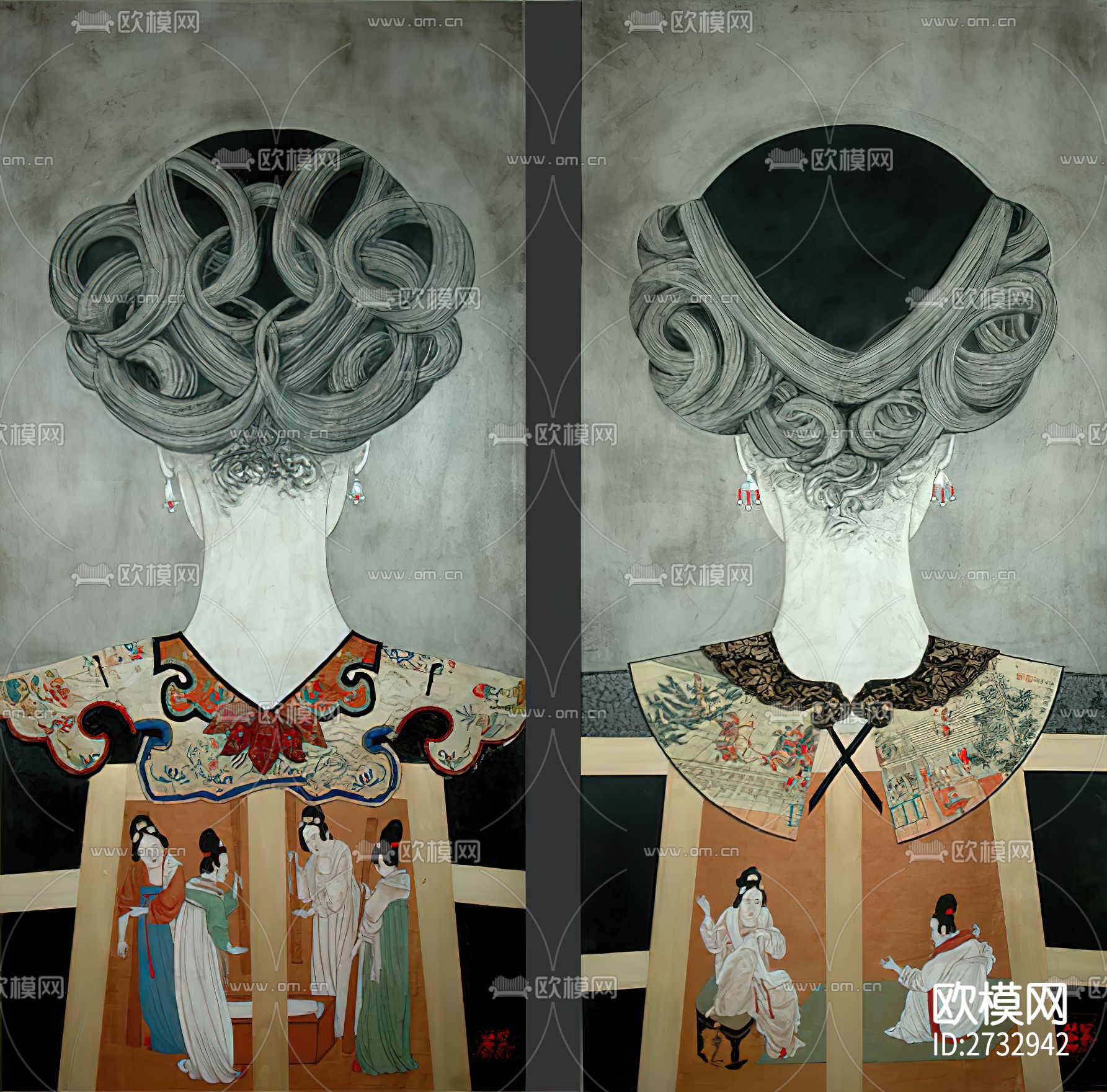 新中式人物艺术画