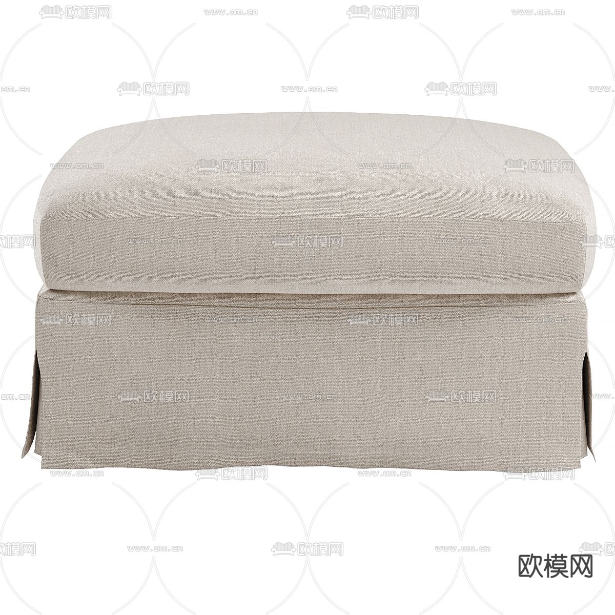 Vincent 沙发凳 脚踏 床榻3d模型下载（渲染图2）