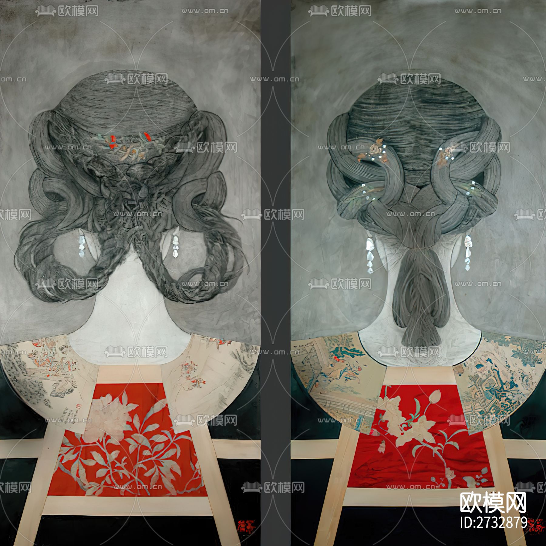 新中式人物艺术画下载