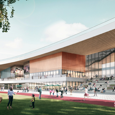  商业社区 商业街su模型 