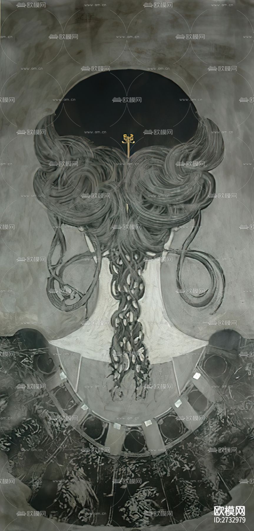 新中式人物艺术画下载