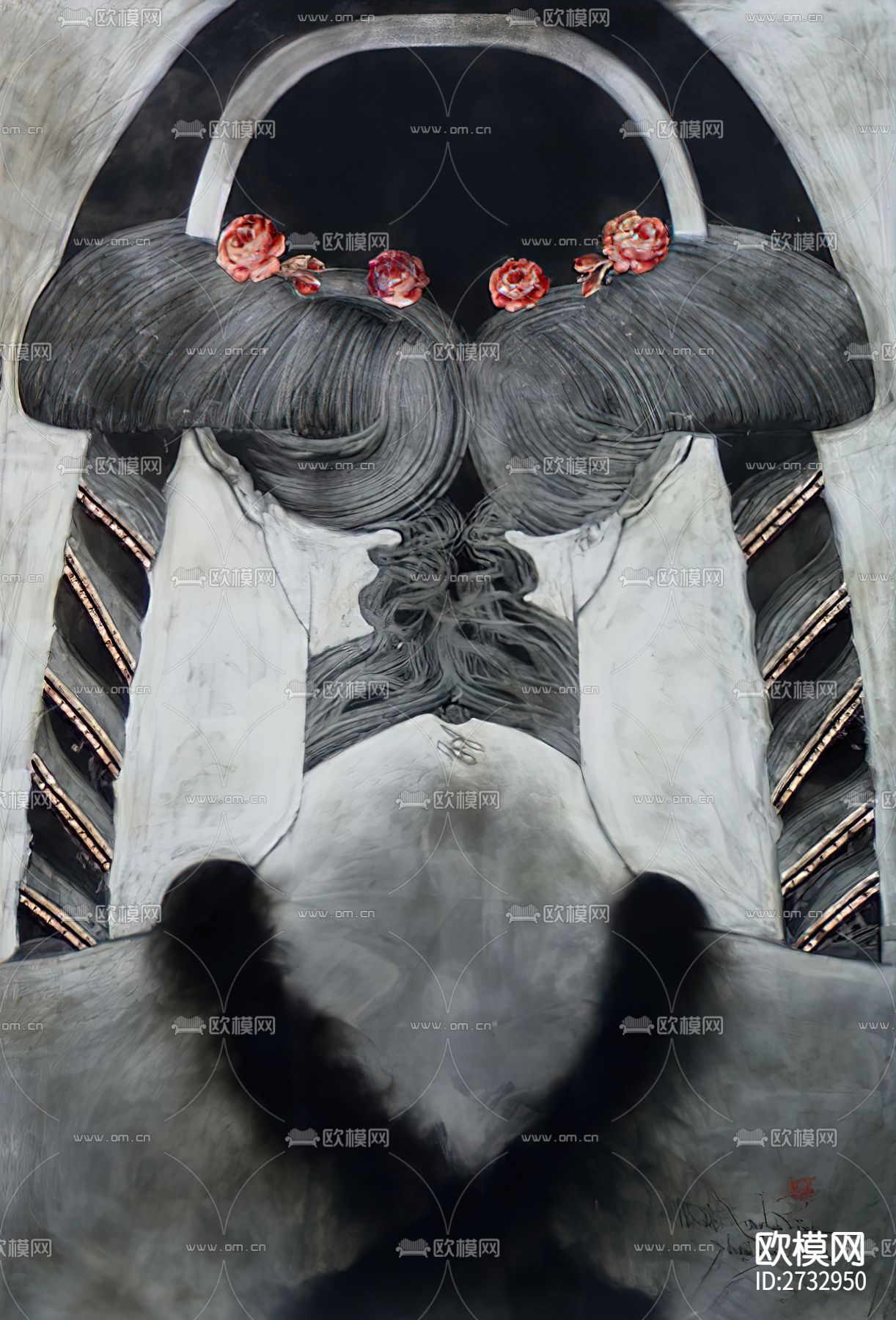 新中式人物艺术画下载