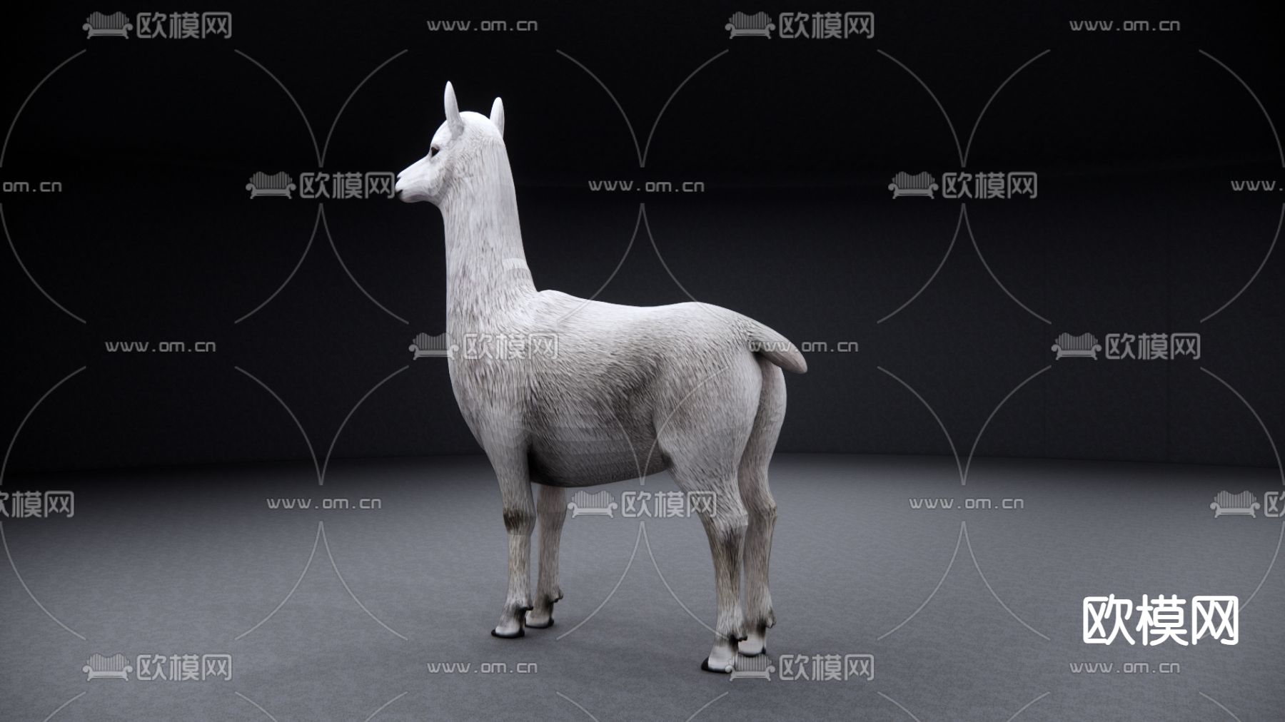 羊驼su模型下载（渲染图2）