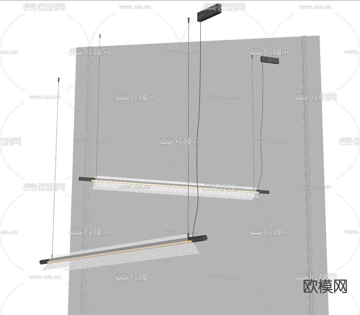 吊灯su模型下载（渲染图2）