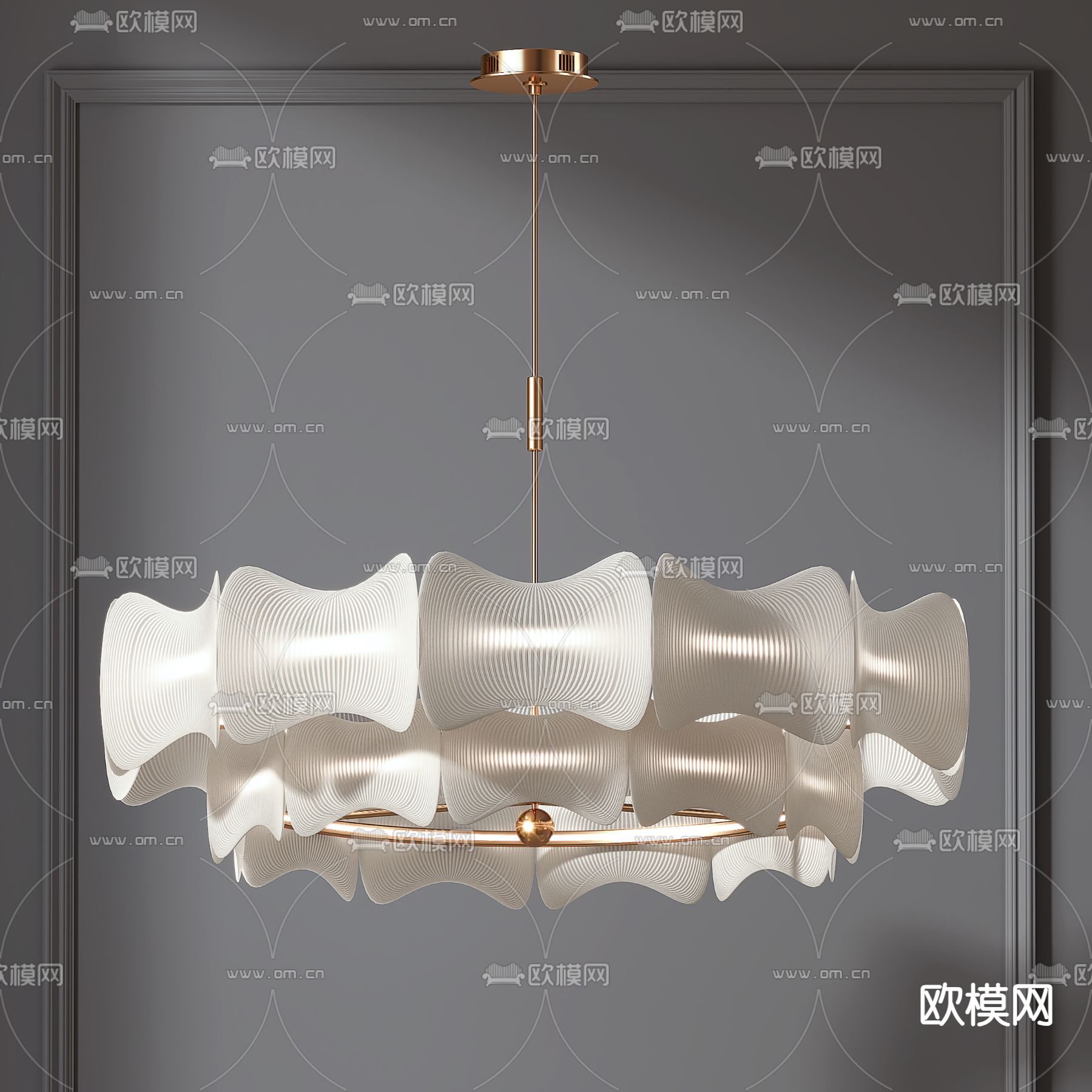 艺术吊灯 大厅吊灯3d模型下载_ID14178705_3dmax免费模型-欧模网