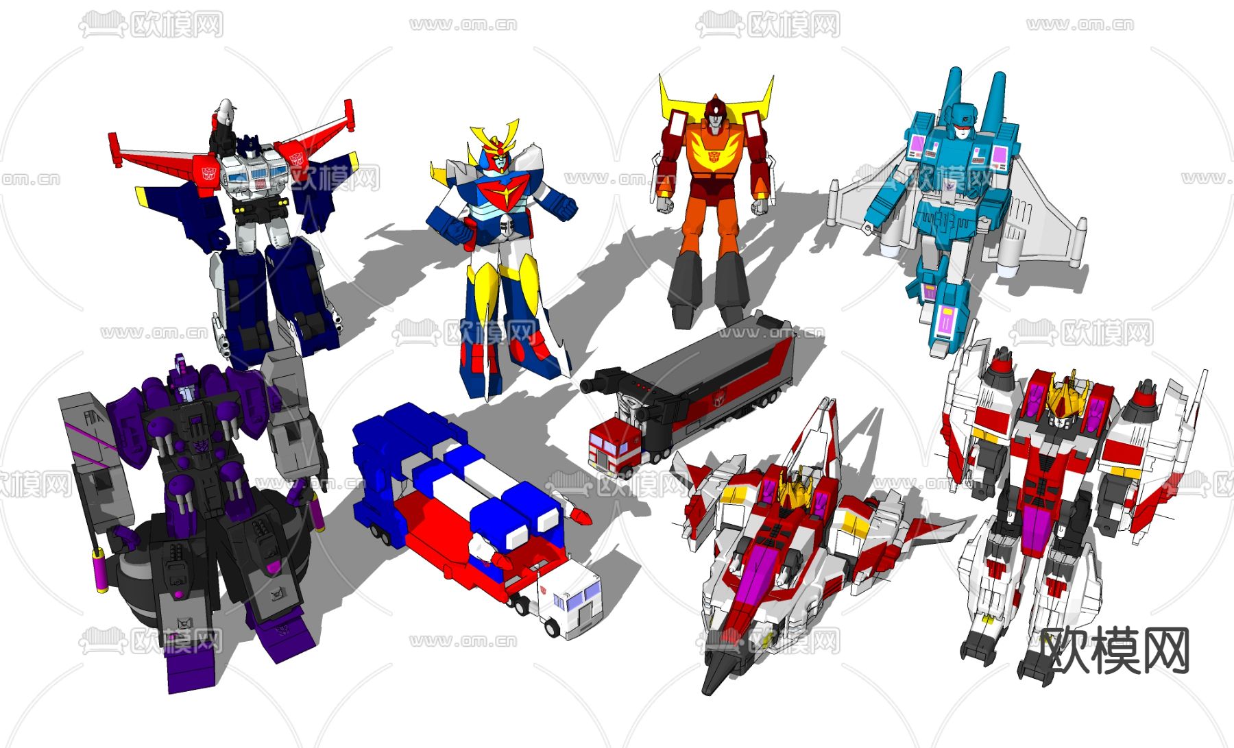 潮玩 机器人su模型下载（渲染图2）