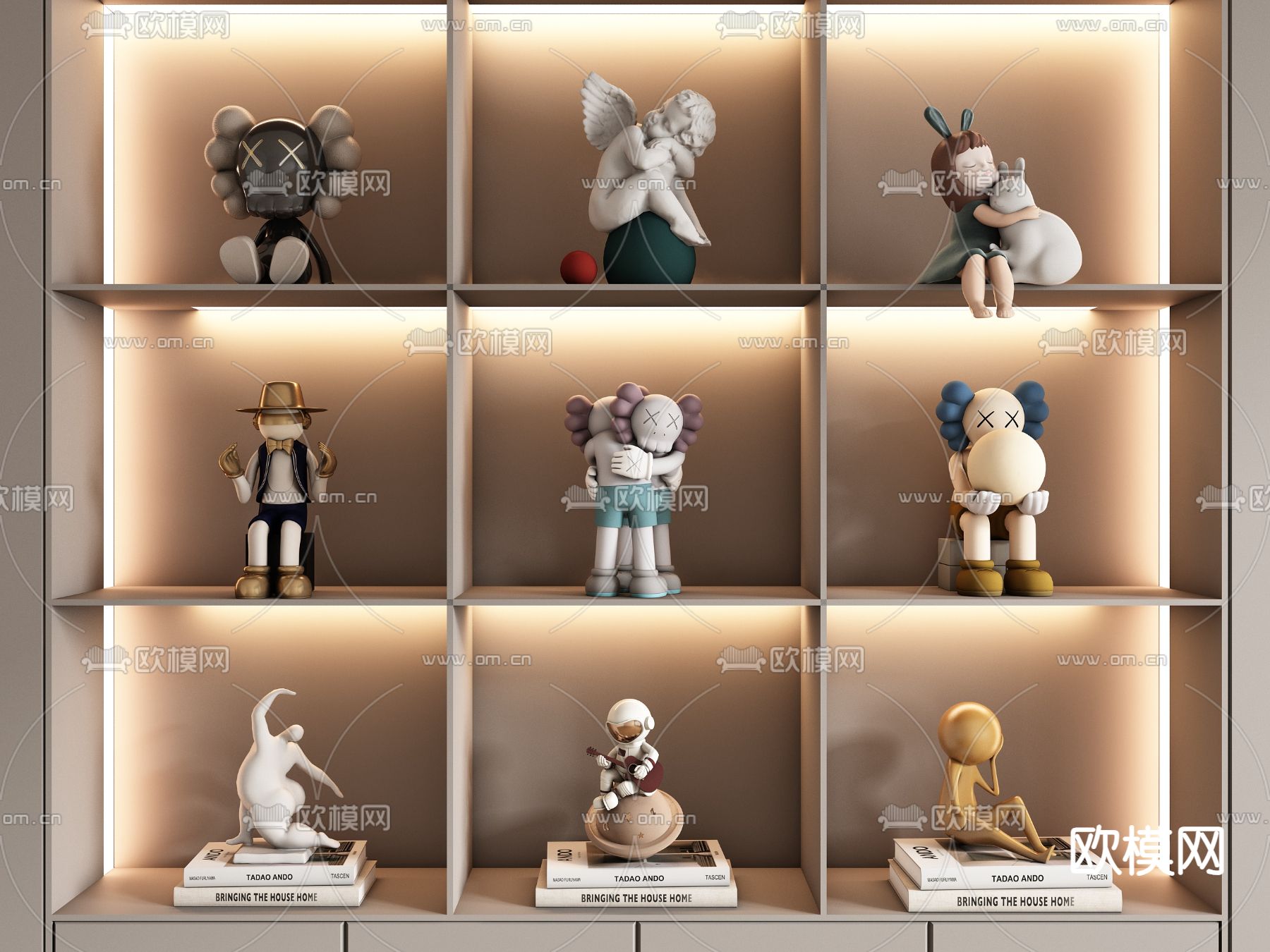 潮玩摆件 雕塑 玩偶 公仔3d模型下载