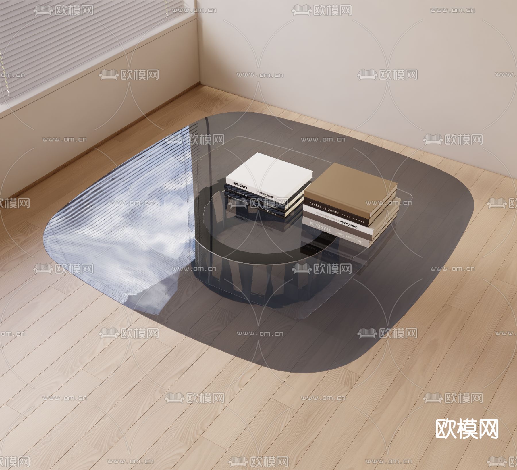 cassina 茶几su模型下载（渲染图1）