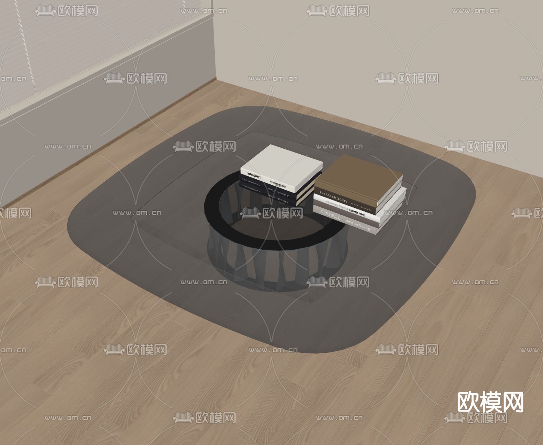 cassina 茶几su模型下载（渲染图2）