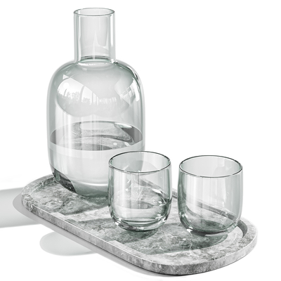  杯子  餐具su模型 