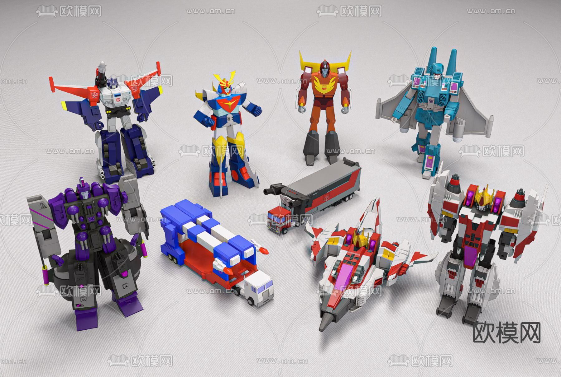 潮玩 机器人su模型下载（渲染图1）