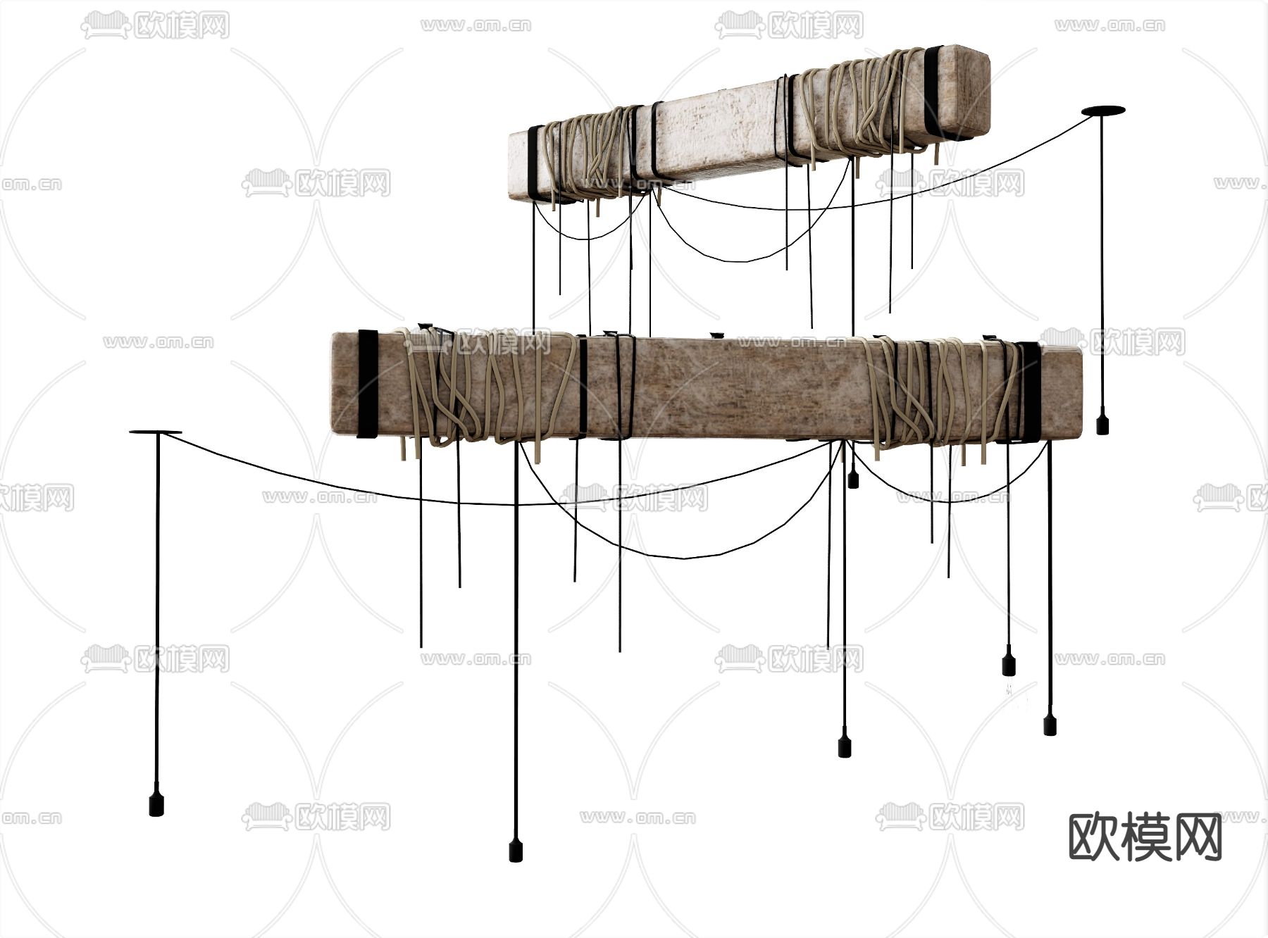 吊灯su模型下载（渲染图1）