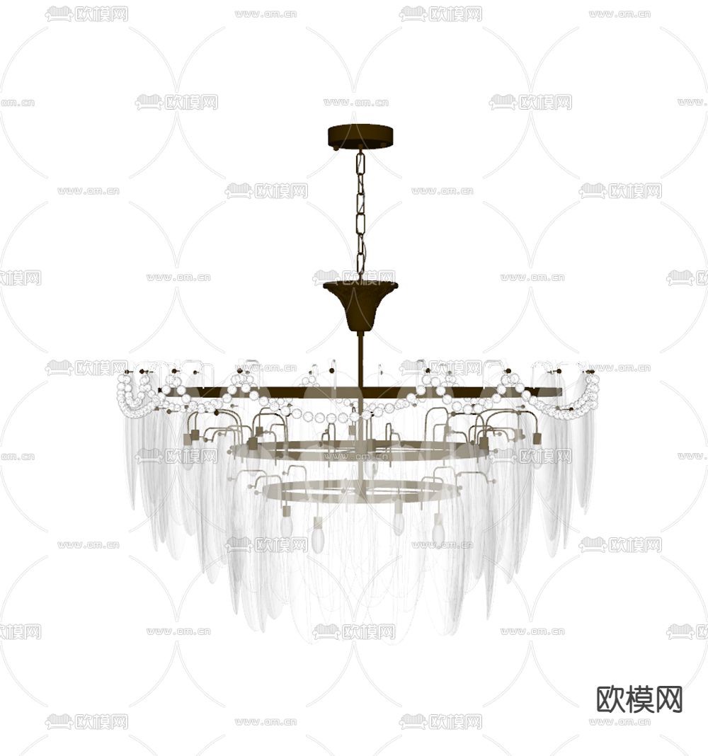 吊灯su模型下载（渲染图2）