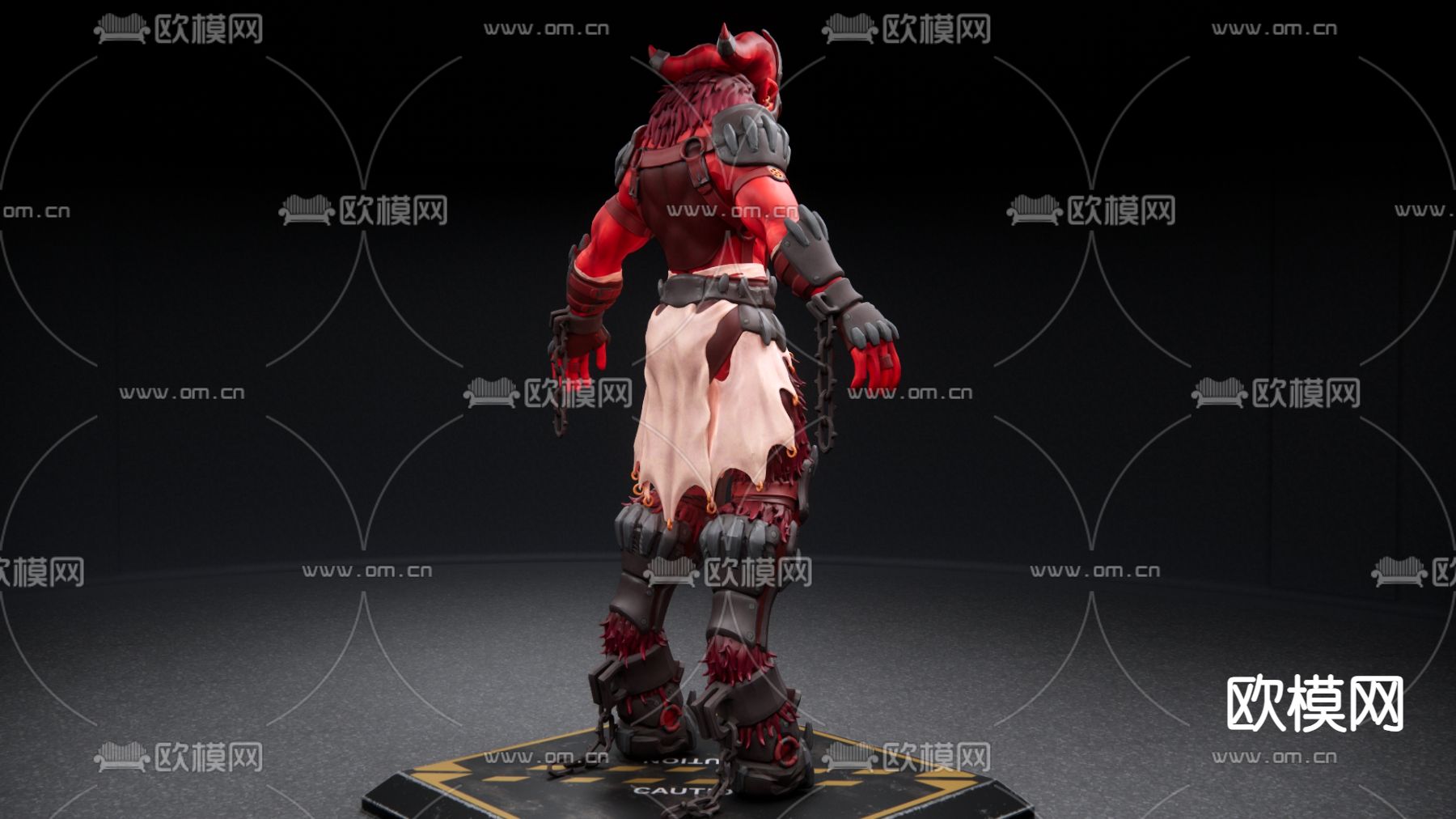 地域恶犬 手办玩具su模型下载（渲染图2）