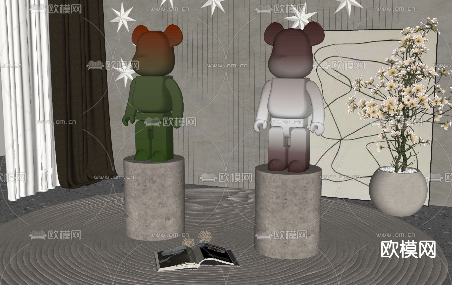 现代暴力熊su模型下载（渲染图2）