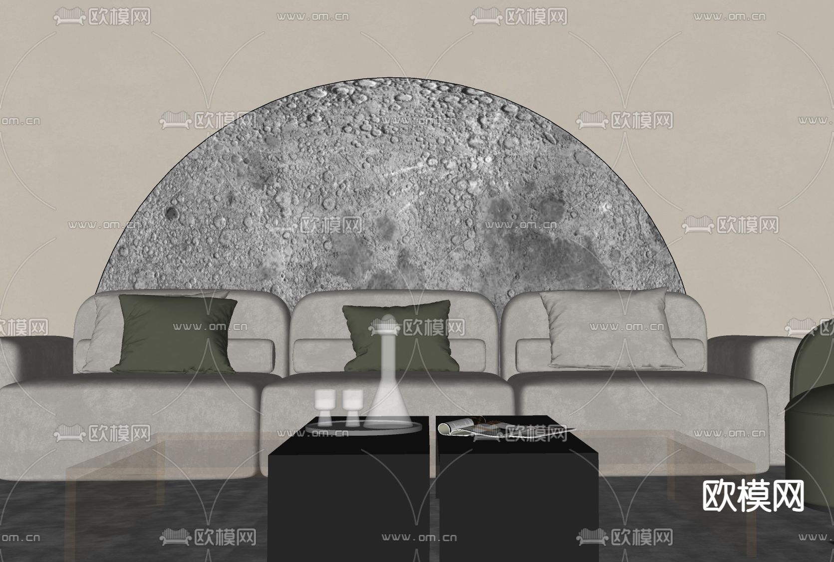 壁灯su模型下载（渲染图2）