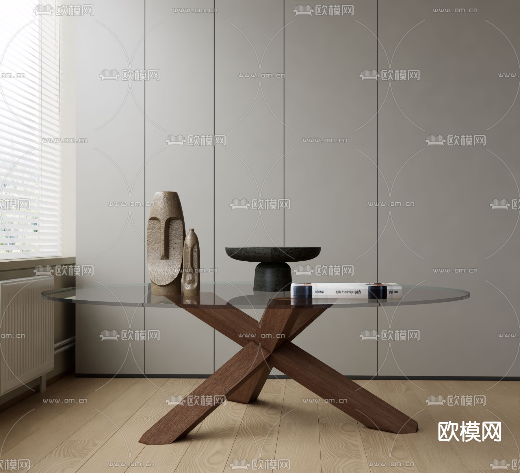 cassina 茶几su模型下载（渲染图1）