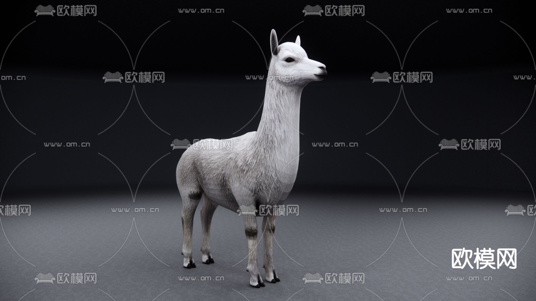 羊驼su模型下载（渲染图1）