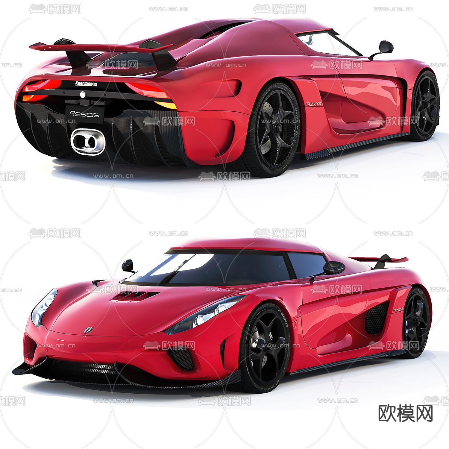 跑车 汽车 敞篷车3d模型下载（渲染图1）