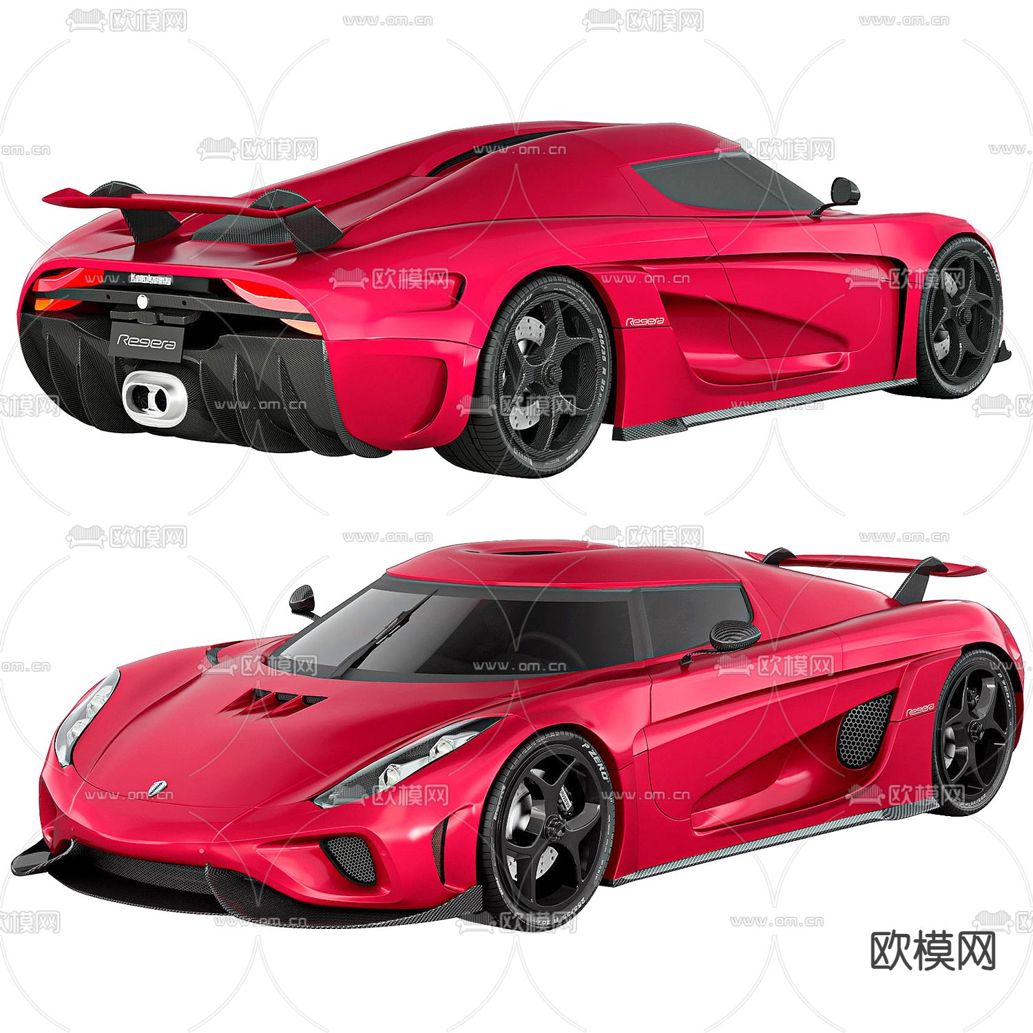 跑车 汽车 敞篷车3d模型下载（渲染图3）