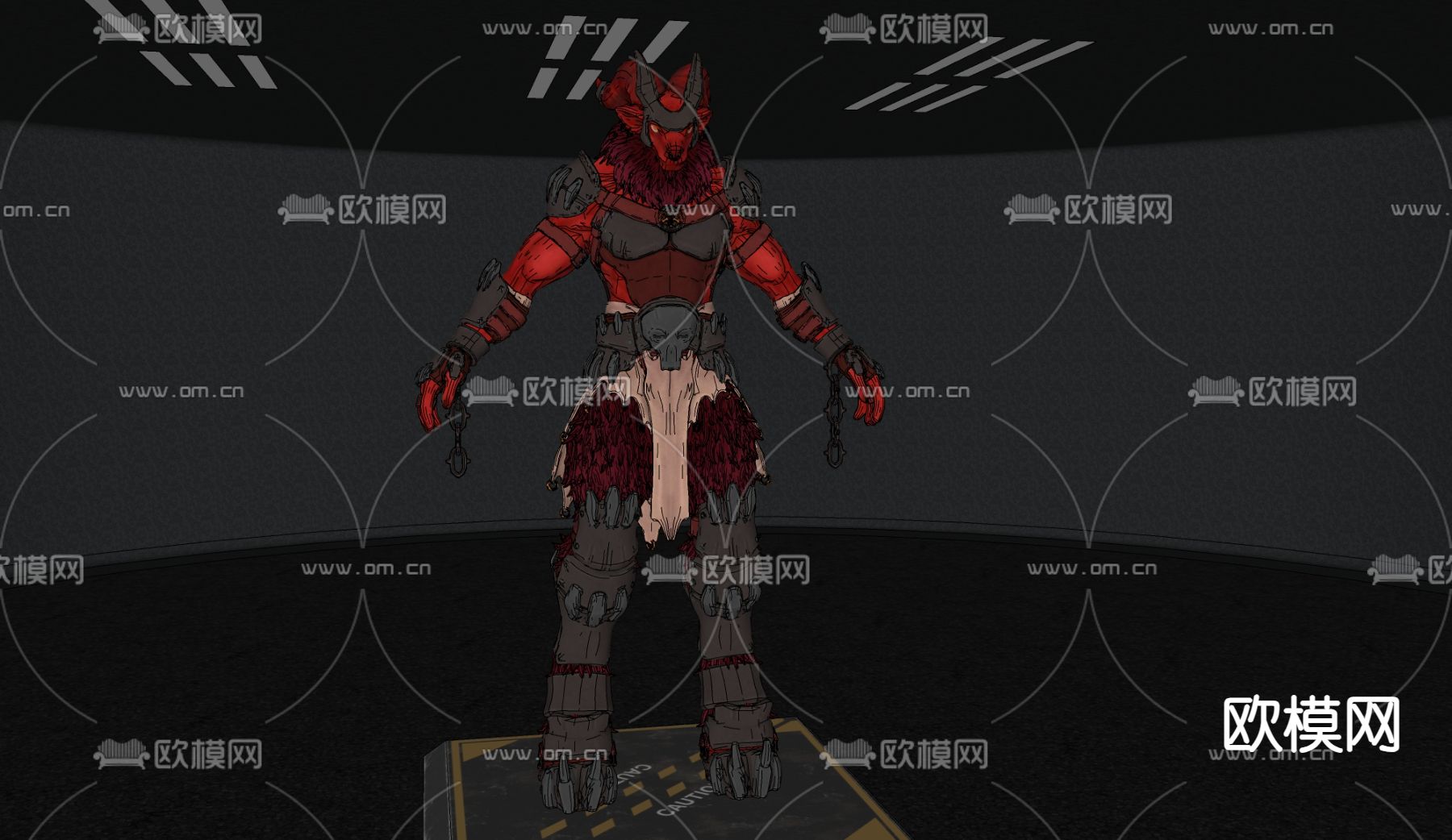 地域恶犬 手办玩具su模型下载（渲染图3）