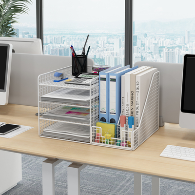  办公置物架 办公用品su模型 