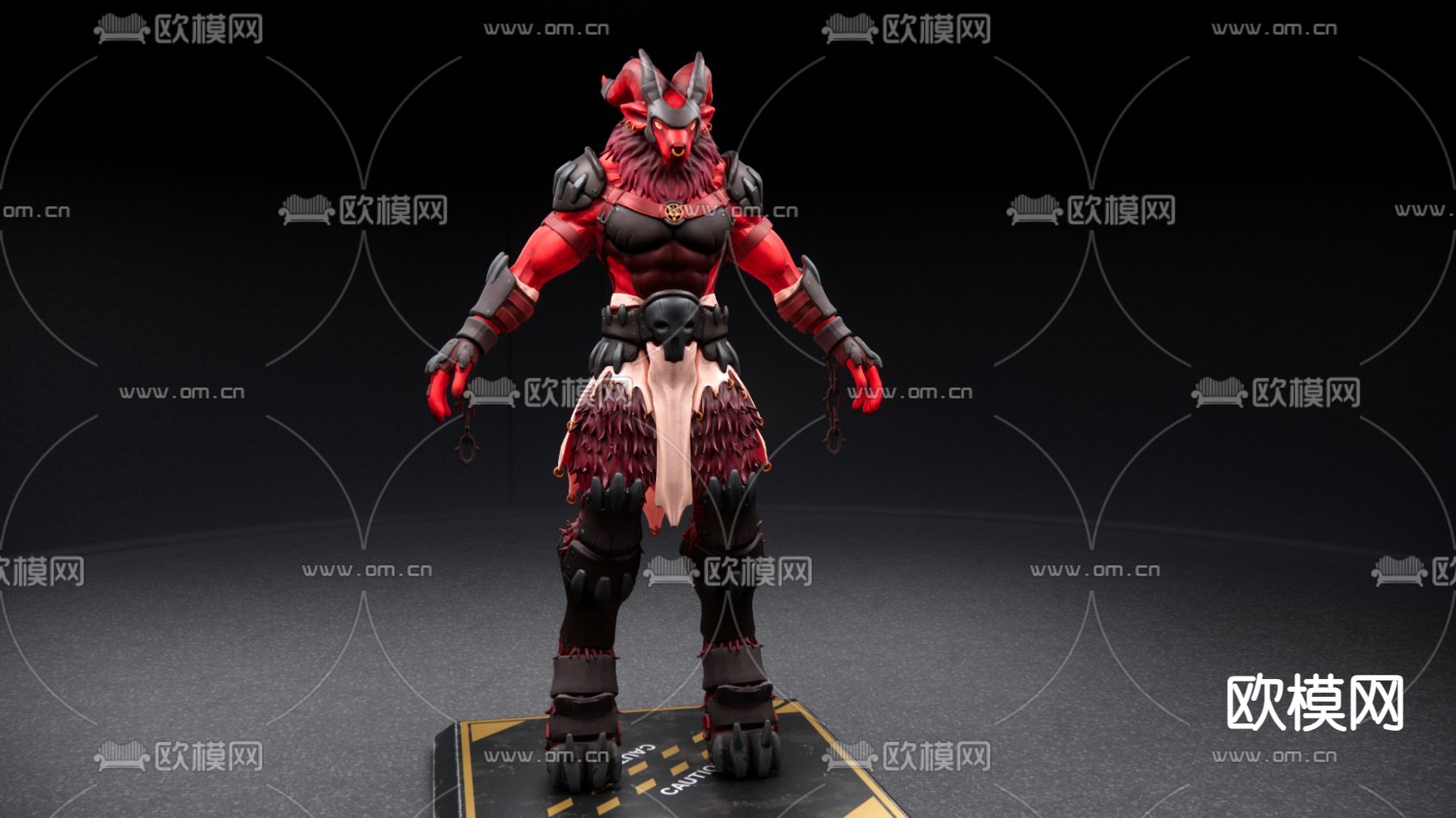 地域恶犬 手办玩具su模型下载（渲染图1）