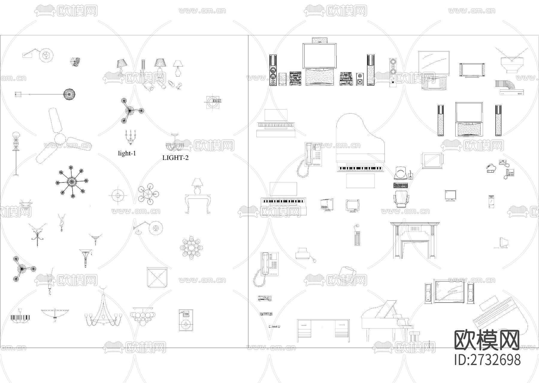 十年常用cad图库下载（渲染图2）