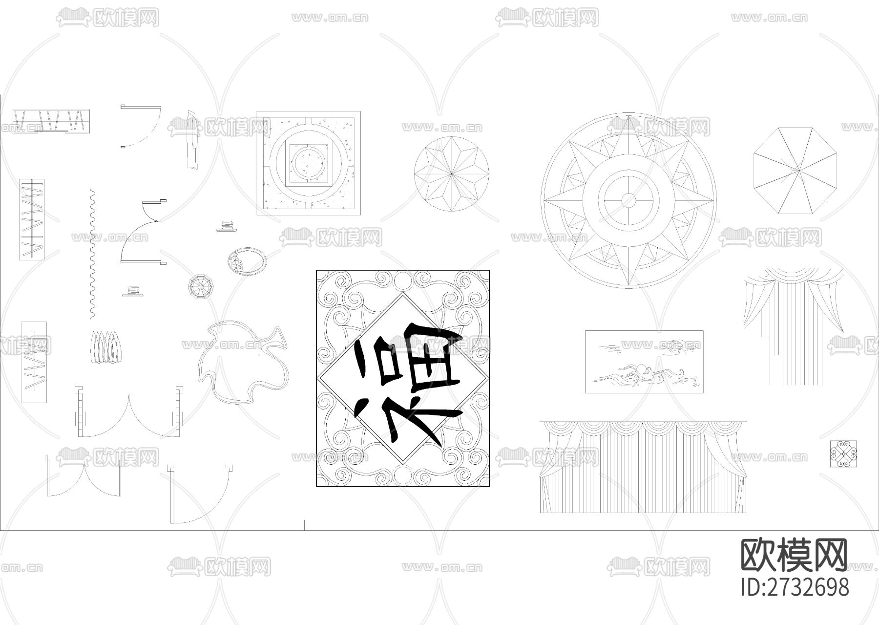 十年常用cad图库下载（渲染图1）