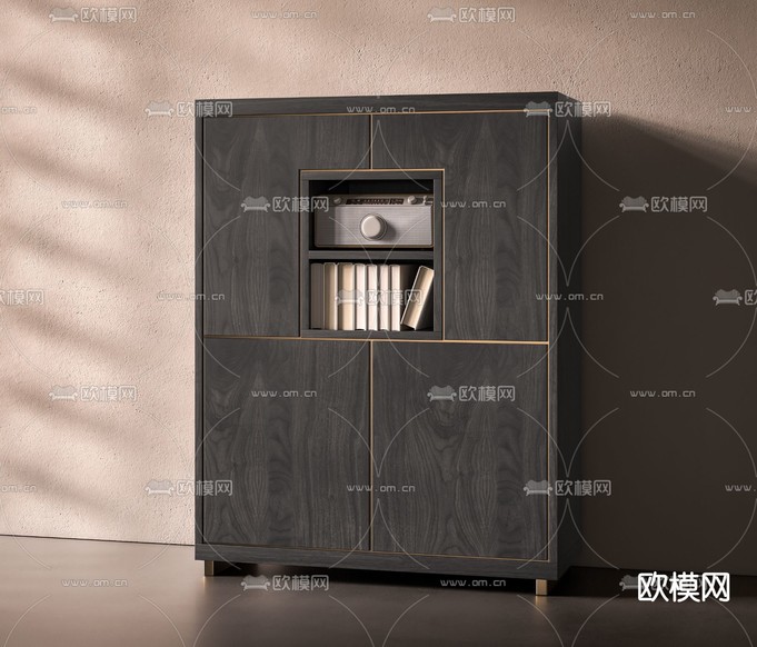 现代储物柜3d模型下载