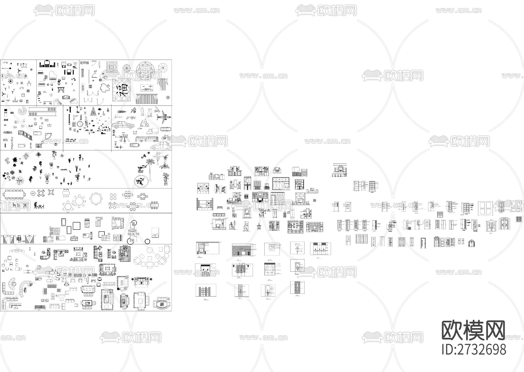 十年常用cad图库下载（渲染图7）