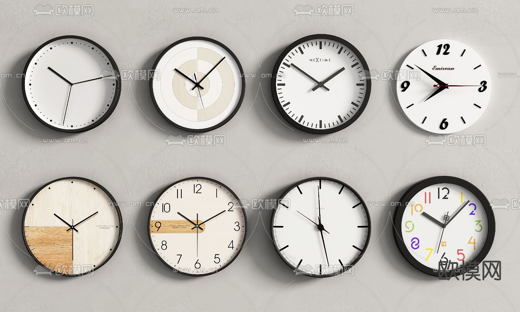 钟表 挂钟 时钟3d模型下载