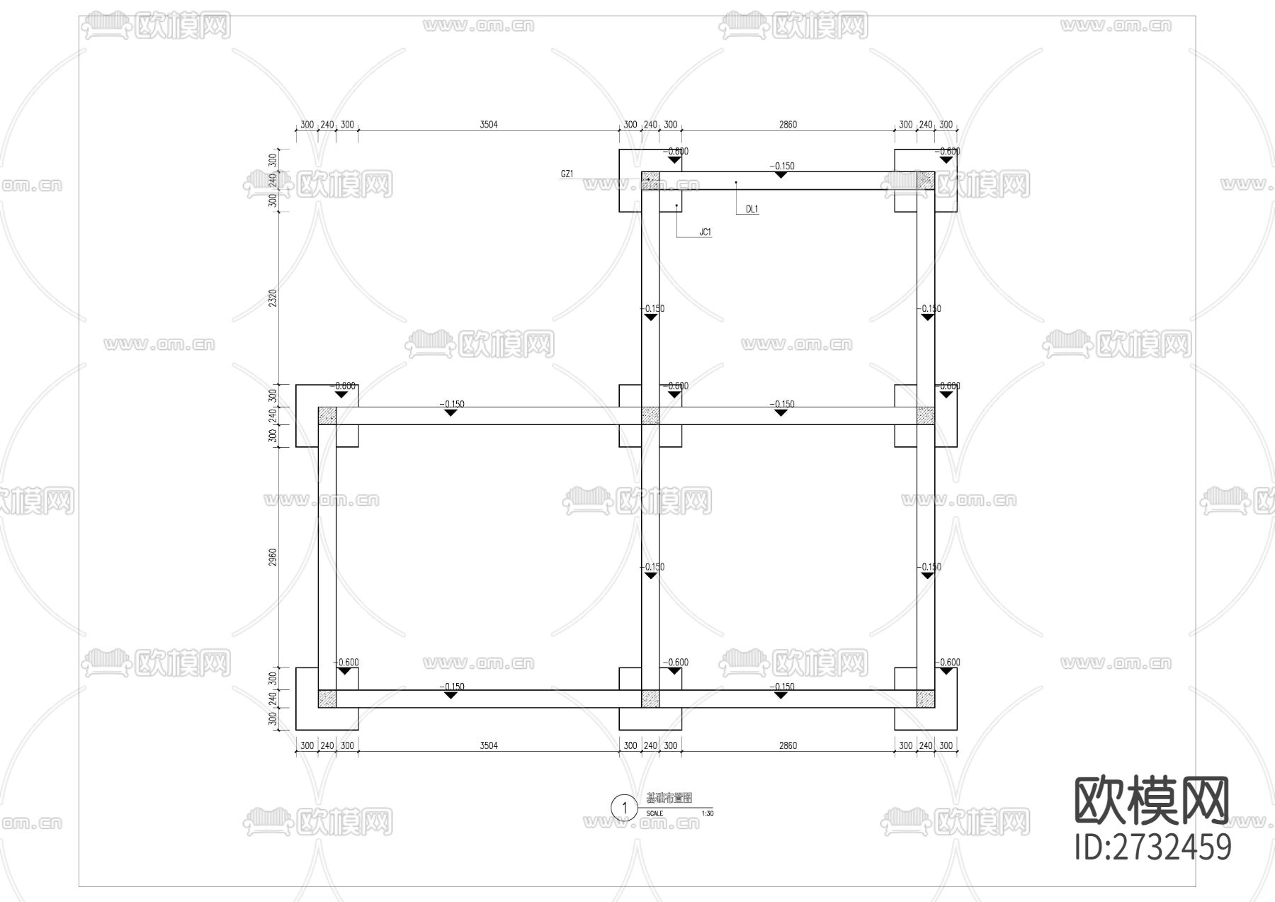 茶室廊架节点大样下载（渲染图8）