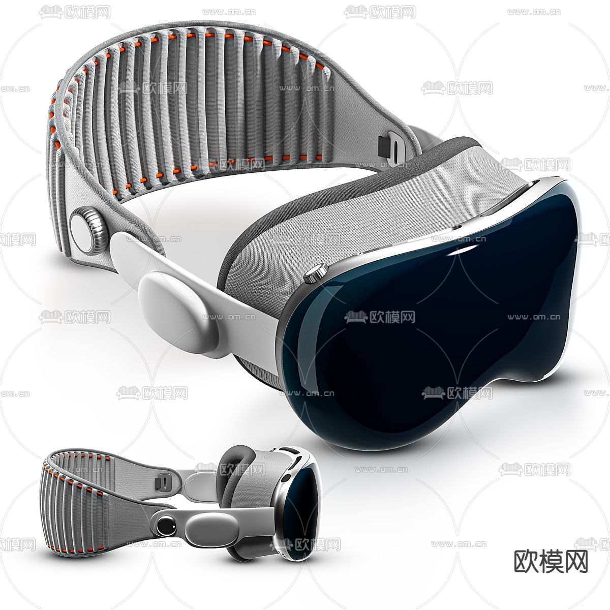 Apple Vision Pro  VR眼镜3d模型下载（渲染图1）