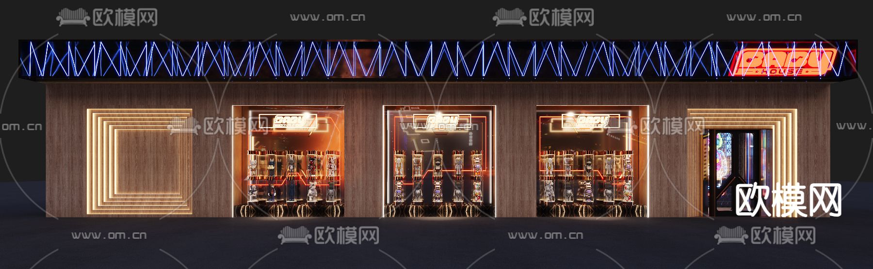 酒吧 清吧 夜总会3d模型下载（渲染图4）
