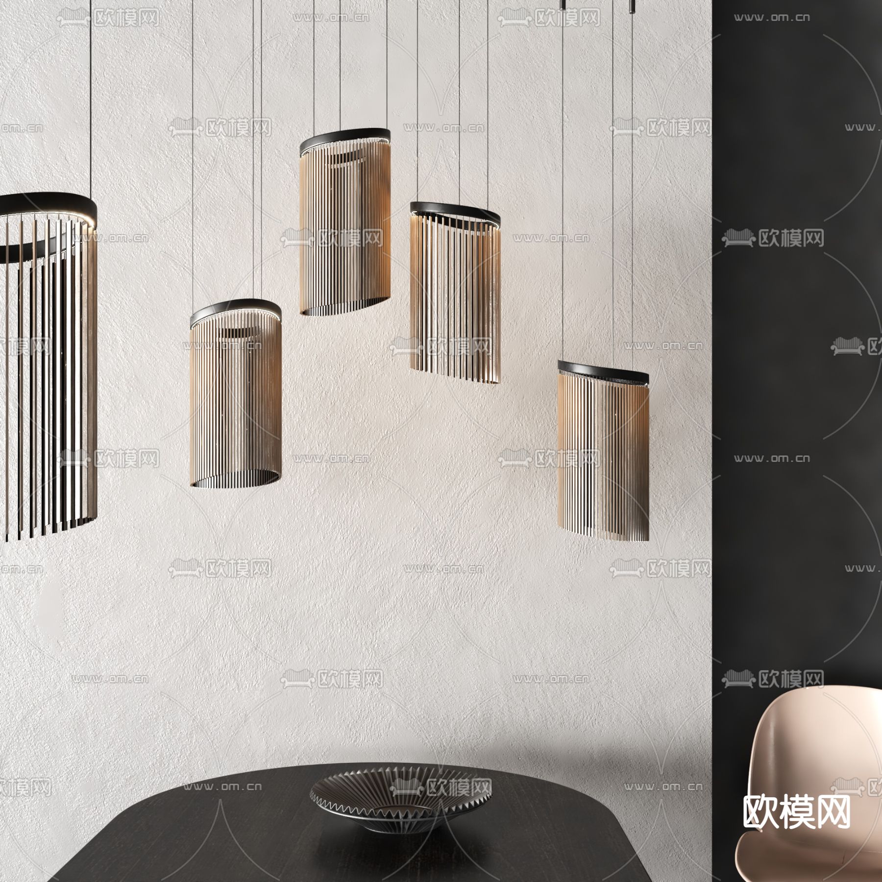 创意小吊灯3d模型下载